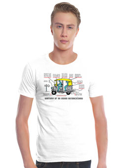 Tantra - White Round Neck Printed T-shirt