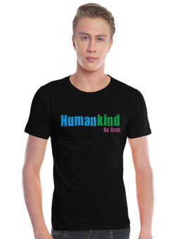 Tantra - Black Round Neck Printed T-shirt