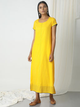 trueBrowns - Yellow Box Kurta Dress