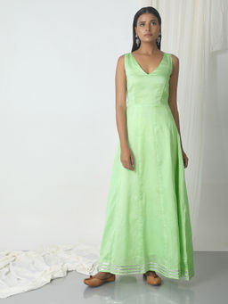 trueBrowns - Mint Green Gota Dress