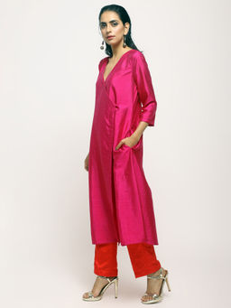 trueBrowns - Pink Angrakha - Set of 2