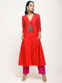 trueBrowns - Red Angrakha - Set of 2