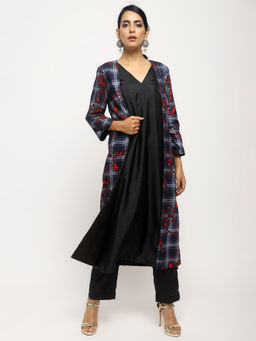trueBrowns - Black Red Check Jacket