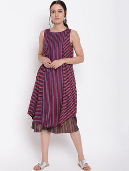 trueBrowns - Multi-Color Striped Co-ordinates (Set of 2)