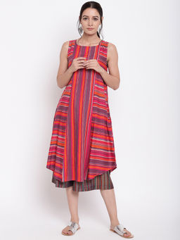 trueBrowns - Multi-Color Striped Co-ordinates (Set of 2)