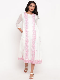 trueBrowns - Pure Mul Pink Pattern Dress