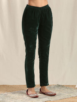 trueBrowns - Green Velvet Pant