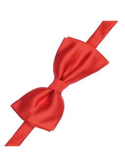 Tossido - Red Designer Woven Micro Fiber Bow Tie
