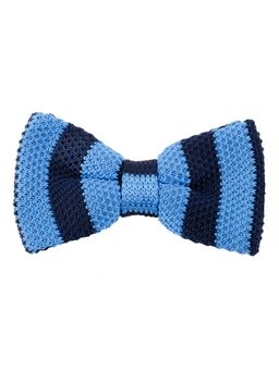 Tossido - Blue Designer Woven Micro Fiber Bow Tie