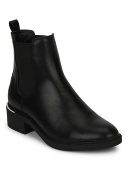 Truffle Collection - Black Solid Boots