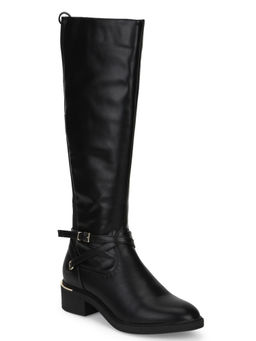 Truffle Collection - Black Solid Boots