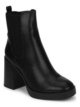 Truffle Collection - Black Solid Boots