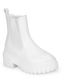Truffle Collection - White Solid Boots