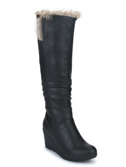 Truffle Collection - Black Solid Boots