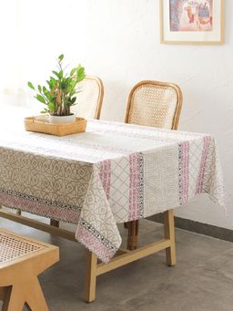 House This - Nikrinta Cotton Table Cover-Purple