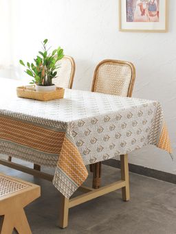 House This - Sarovar Cotton Table Cover-Beige