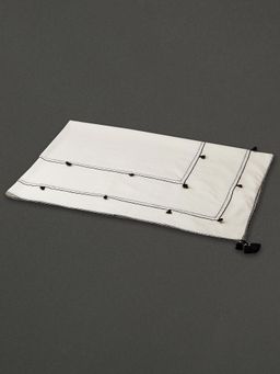 Ritu Kumar - Home Black And White Awadh Table Cloth