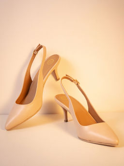 Twenty Dresses by Nykaa Fashion - Beige To The Point Heels