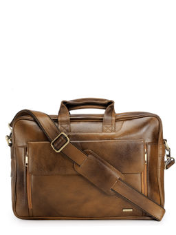 Teakwood - Tan Solid Laptop Bag