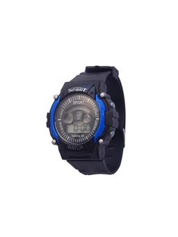 Spiky - Black Digital Sports Watch TeDong_Blk_Blu