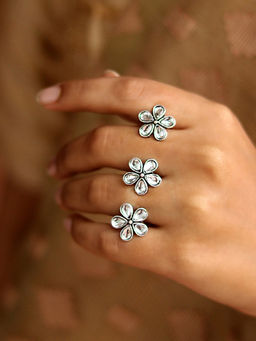 Teejh - by Joker and Witch White Brass Ring