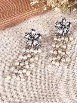 Teejh - by Joker and Witch White Brass Earrings