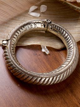 Teejh - By Joker and Witch Silver Brass Bangle