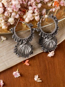 Teejh - by Joker and Witch Silver Brass Earrings