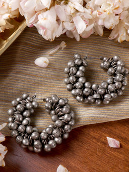 Teejh - By Joker and Witch Silver Brass Earrings