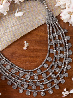 Teejh - By Joker and Witch Silver Brass Necklace