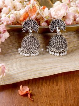 Teejh - by Joker and Witch Silver Brass Earrings