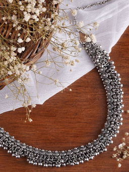 Teejh - by Joker and Witch Silver Brass Choker