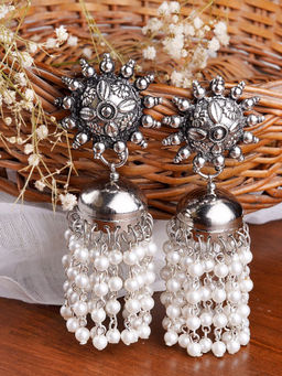 Teejh - by Joker and Witch Silver Brass Earrings