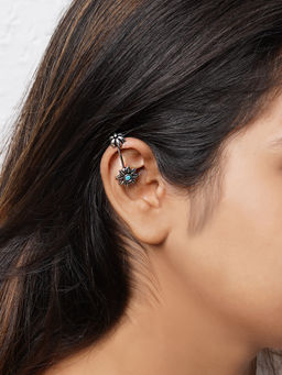 Teejh - by Joker and Witch Krisha Blue Stone Clip On Bugadi for Women