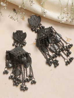 Teejh - by Joker and Witch Sharvya Silver Oxidised Earrings for Women