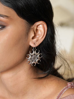 Teejh - by Joker and Witch Kyra Silver Oxidised Earrings for Women