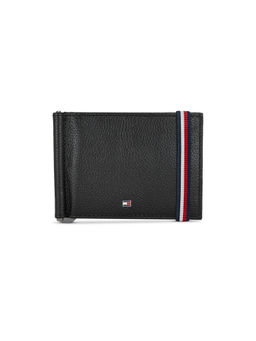 Tommy Hilfiger - Milled Club Mens Leather Moneyclip Black & Brown