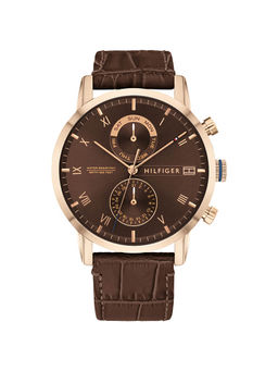 Tommy Hilfiger - Kane Round Analog Brown Dial Men Watch-TH1710400W