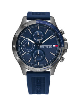 Tommy Hilfiger - Bank Round Analog Navy Dial Men Watch-TH1791721W