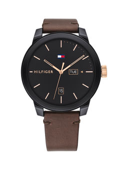 Tommy Hilfiger - Denim Round Analog Black Dial Men Watch-TH1791748
