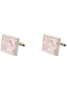The Tie Hub - Honey Comb Pink MOP Cufflinks