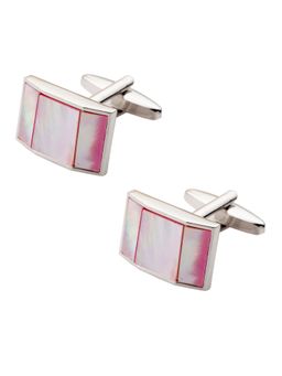 The Tie Hub - Pink MOP Curved Cufflinks