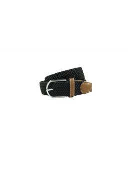 The Tie Hub - Black Elasticated Woven Belt