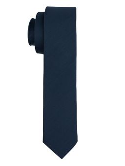The Tie Hub - Solid Blue Ultra Thin Microfiber Necktie