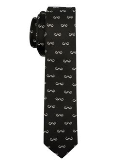 The Tie Hub - Black Mooch Ultra Thin Microfiber Necktie
