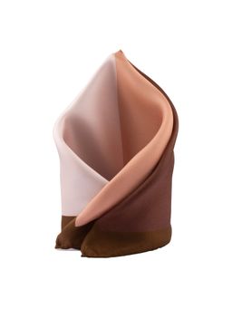 The Tie Hub - 4In1 Brown Silk Pocket Square