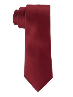 The Tie Hub - Solid Maroon Necktie