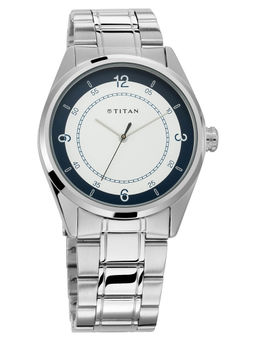 Titan - White Dial Analog Watch -NM1729SM04
