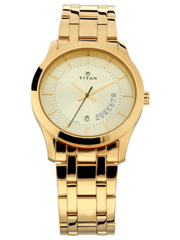 Titan - Gold Dial Analog Watch -NM1823YM01