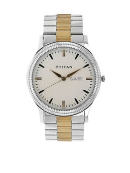Titan - White Dial Analog Watch -NM1650BM01